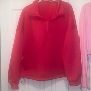 Set of 2 Fleece Pullover & Crop Tee